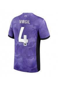 Liverpool Virgil van Dijk #4 Voetbaltruitje 3e tenue 2023-24 Korte Mouw
